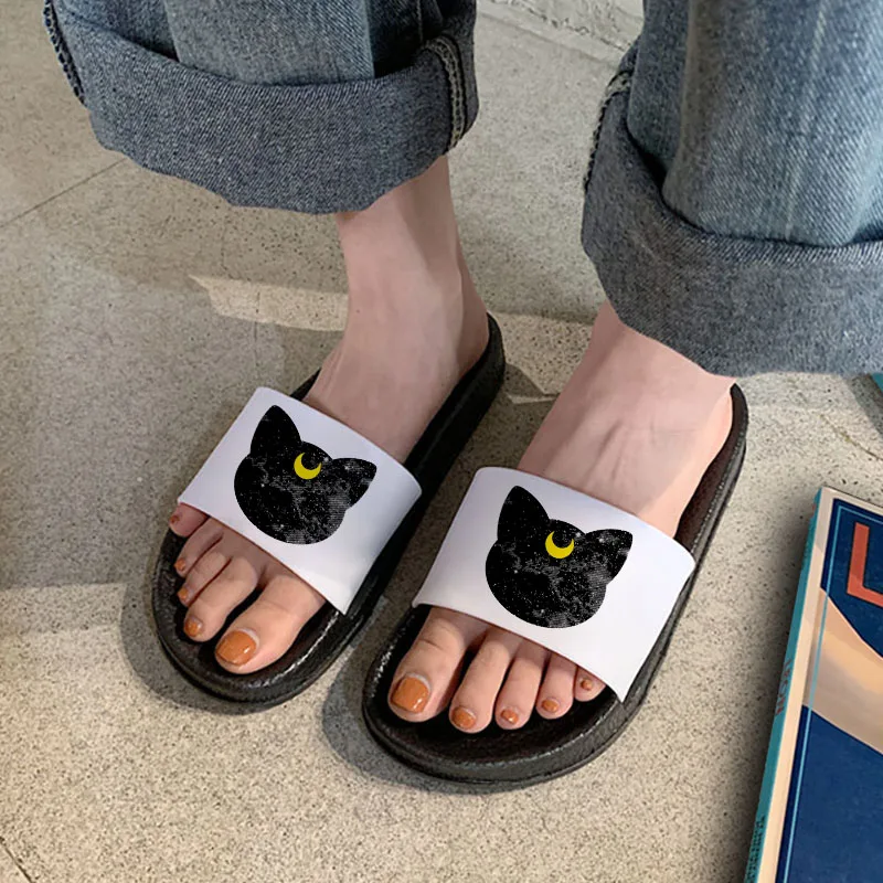 

Shoes For Women Summer Bathroom Anti-slip Open Toe Flip Flops Slippers Flat Home Indoor Beach Soft Sole Slide Ladies Sandals