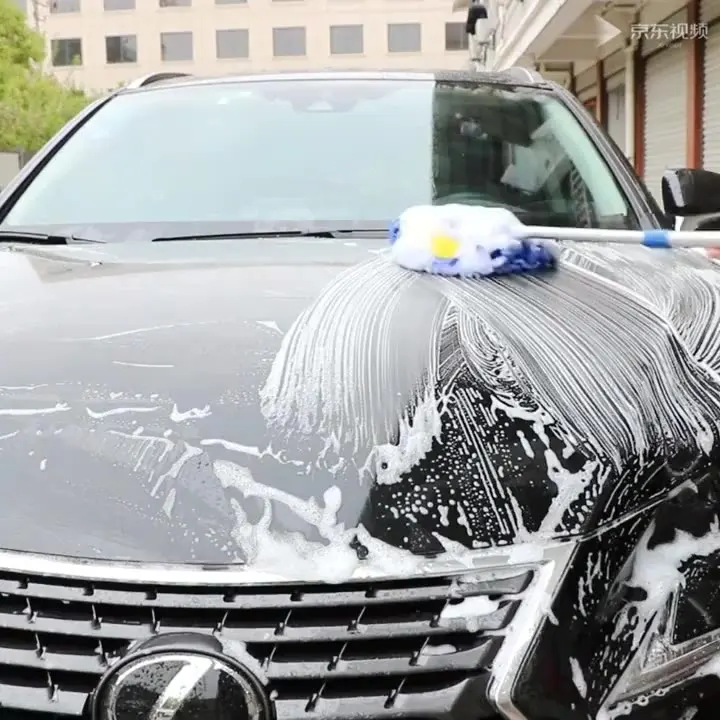 

Universal Car Wash Brush Cleaning Tools Mop Telescoping Long Handle Car Chenille Broom Auto Accessories