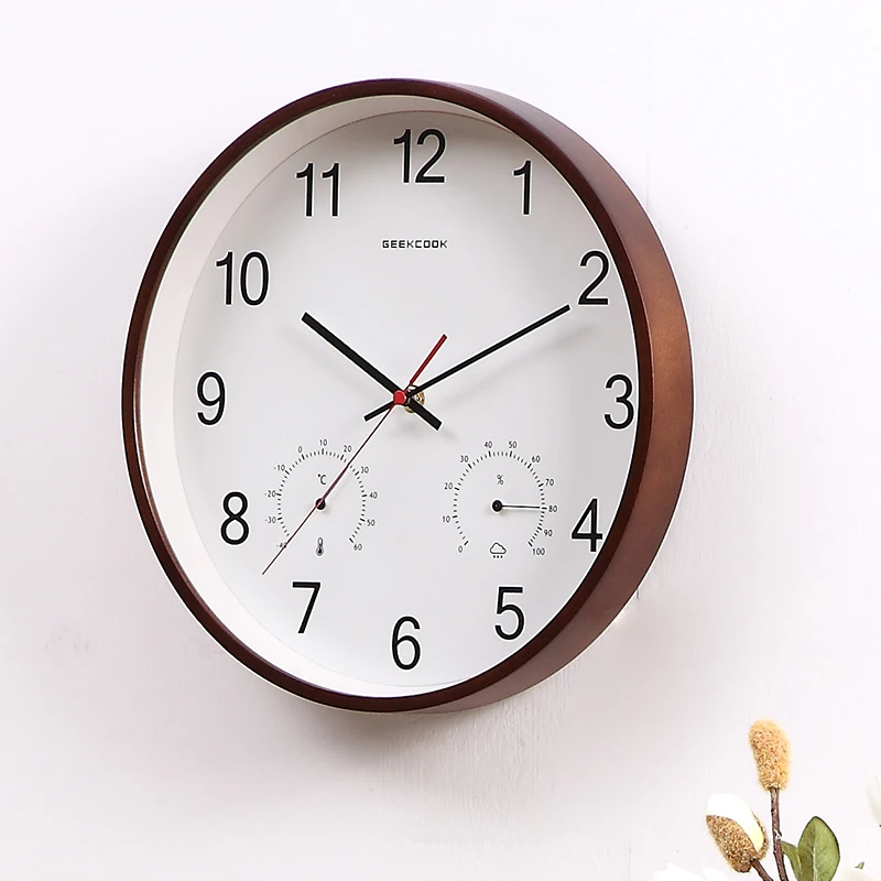 

Деревянные креативные настенные часы кварцевые художественные современные дизайнерские настенные часы для спальни бесшумные настенные ч...
