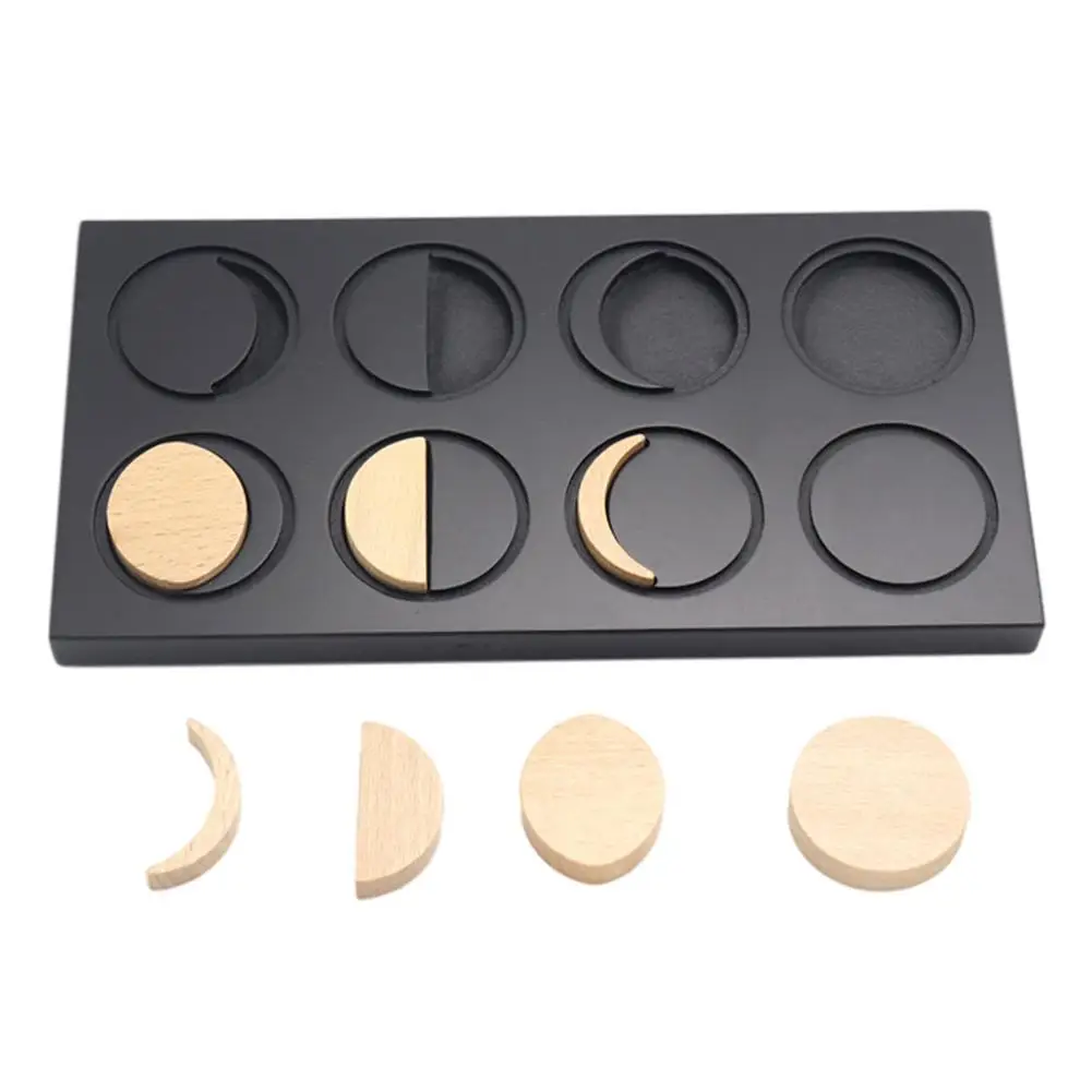 Деревянные пазлы-Монтессори цветные формы Обучающие игрушки головоломки с