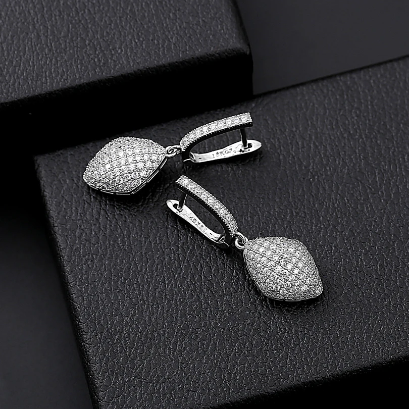 Высокое качество Для свадьбы серьги в виде колец Plt элегантные ювелирные изделия