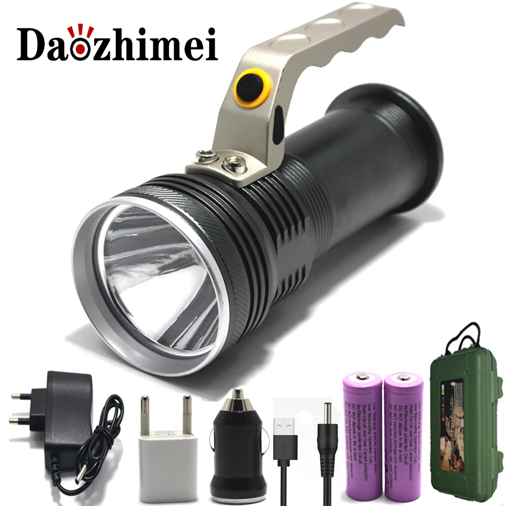 

3800LM Rechargeable LED Flashlight XML-O5 Torch outdoors Camping Fishing Hunting handed lamp Portable tent light