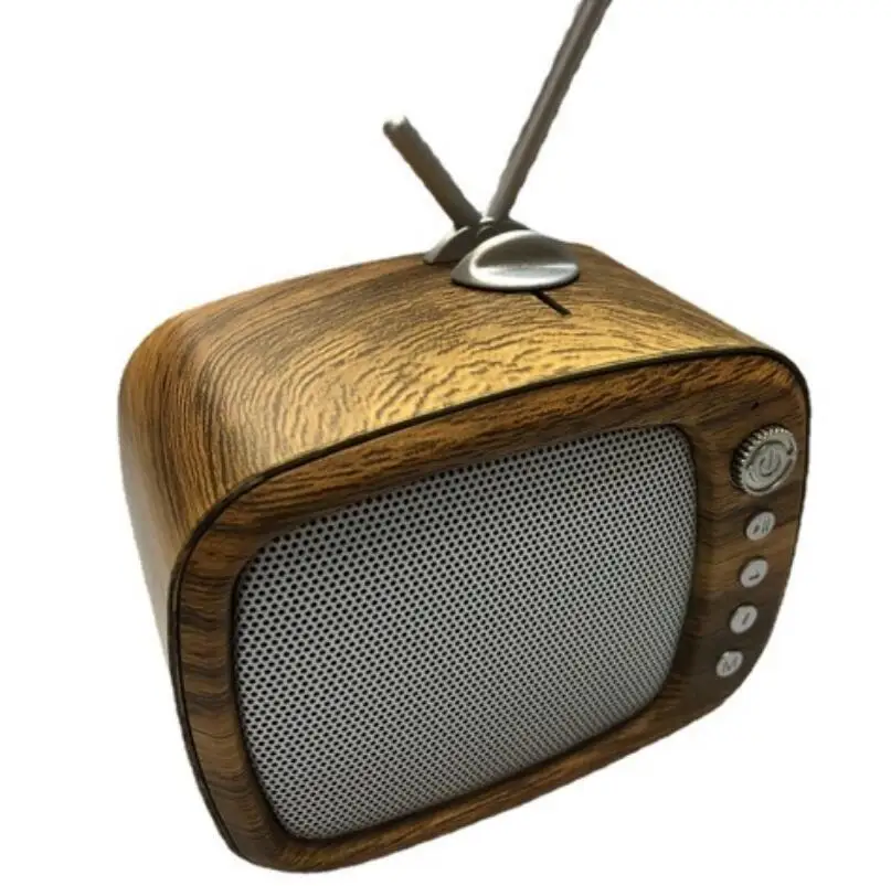 

Retro Bluetooth Speaker Creative Wireless TV Stereo Audio Outdoor Portable FM Speakers