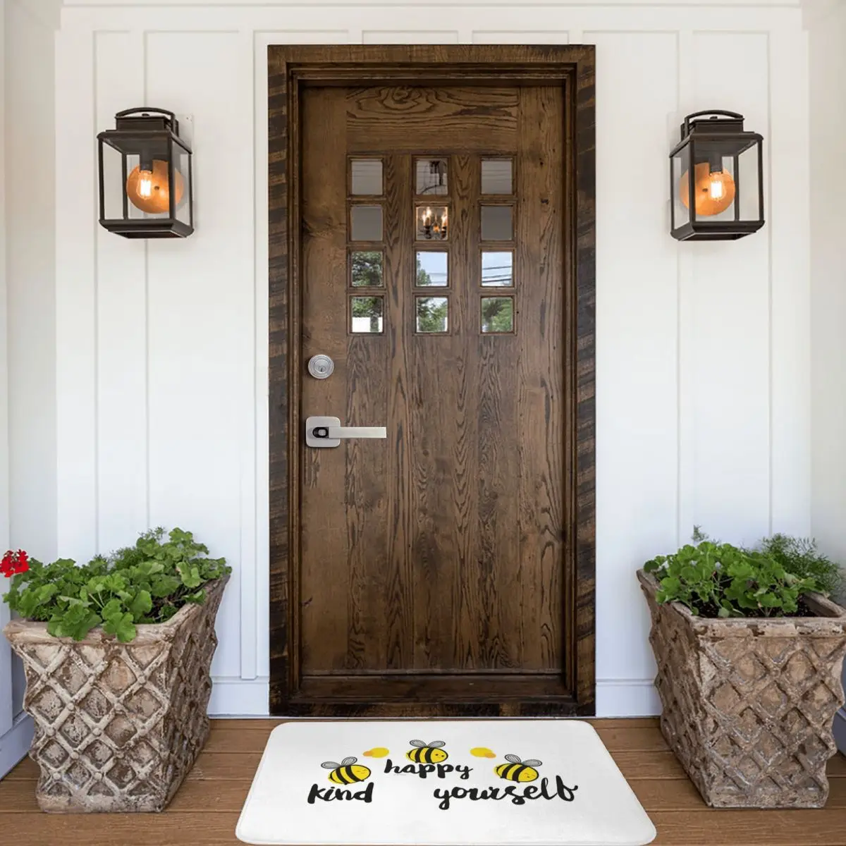 Пчелиный положительный Придверный коврик ковер полиэстер нескользящий