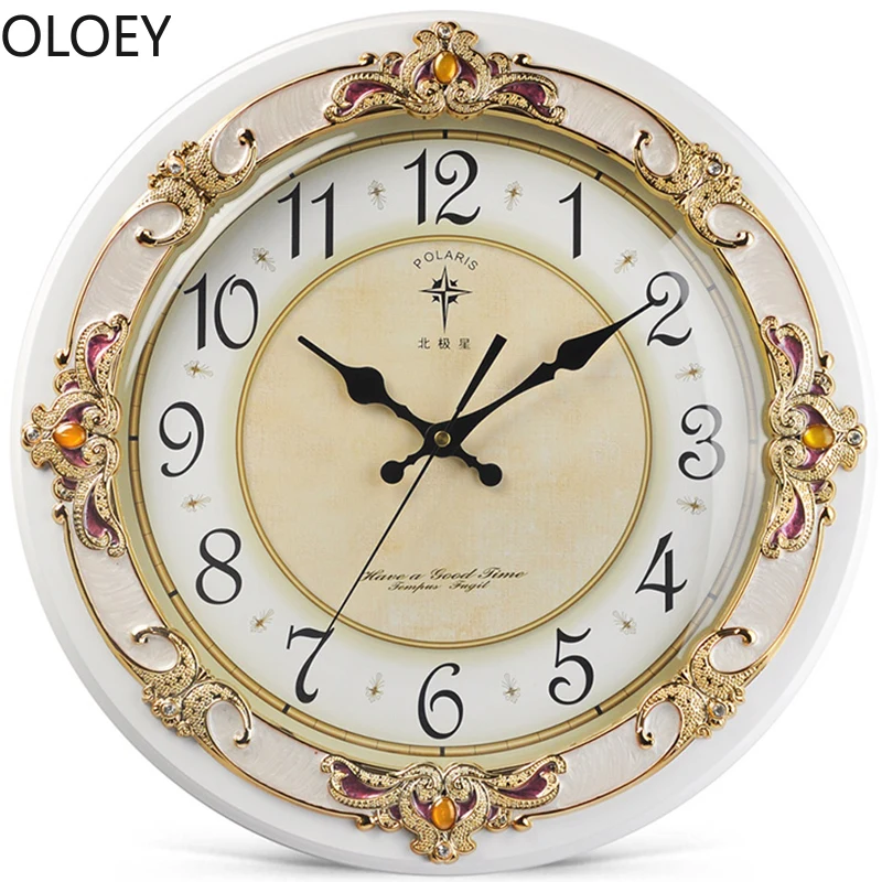 

White 3d Large Wall Clock Vintage Living Room Wood Modern Design Silent Wall Clock Creative Antique Relogio De Parede Home Decor