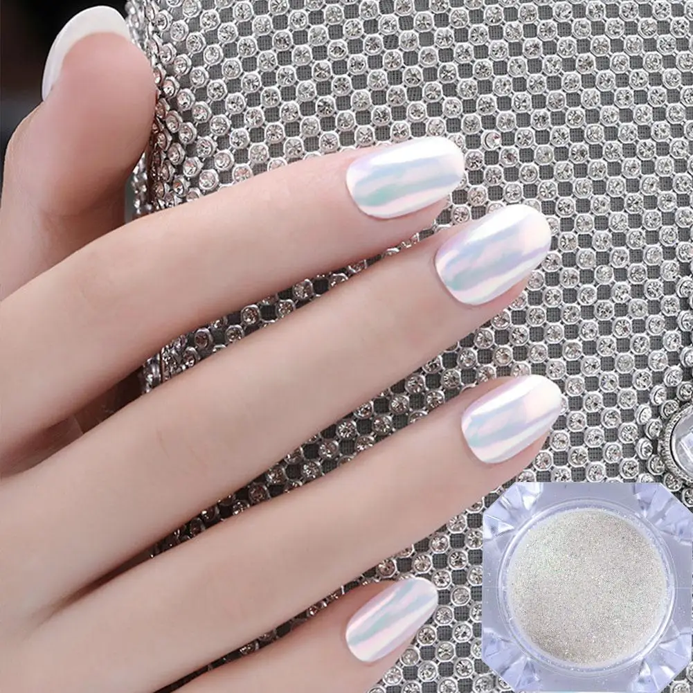 

Nail Art Powder Diy Nails Decoration Nail Shimmer Powder Effect Pigment Nail Mirror Dust Metal V2h3
