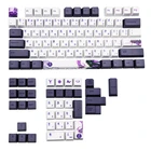113 клавиш, пурпурная клавиатура датан Keycap PBT, сублимационные клавиши, OEM профиль, механическая клавиатура Keycap в китайском стиле GK61 GK64