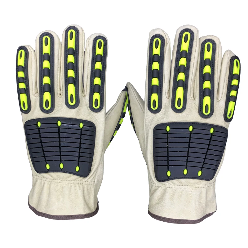 Защитные рабочие перчатки RJS мужские мотоциклетные из свиной кожи тактические