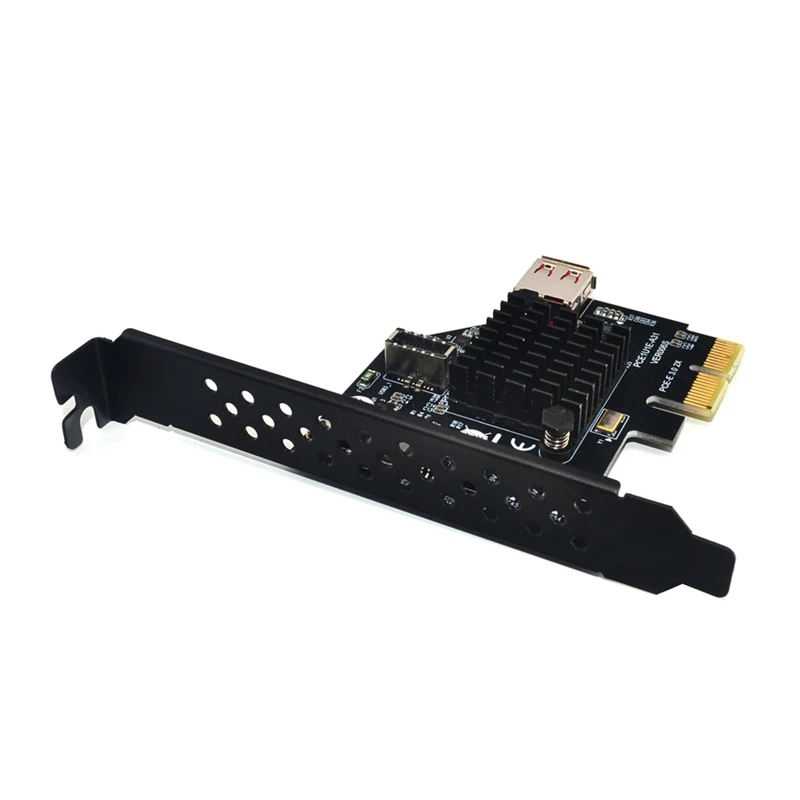Карта расширения Pci Express 3 0 Usb 1 Pci-E Pcie адаптер Raiser Type-E Usb3.1 Gen2 10 Гбит/с + 2 | Компьютеры