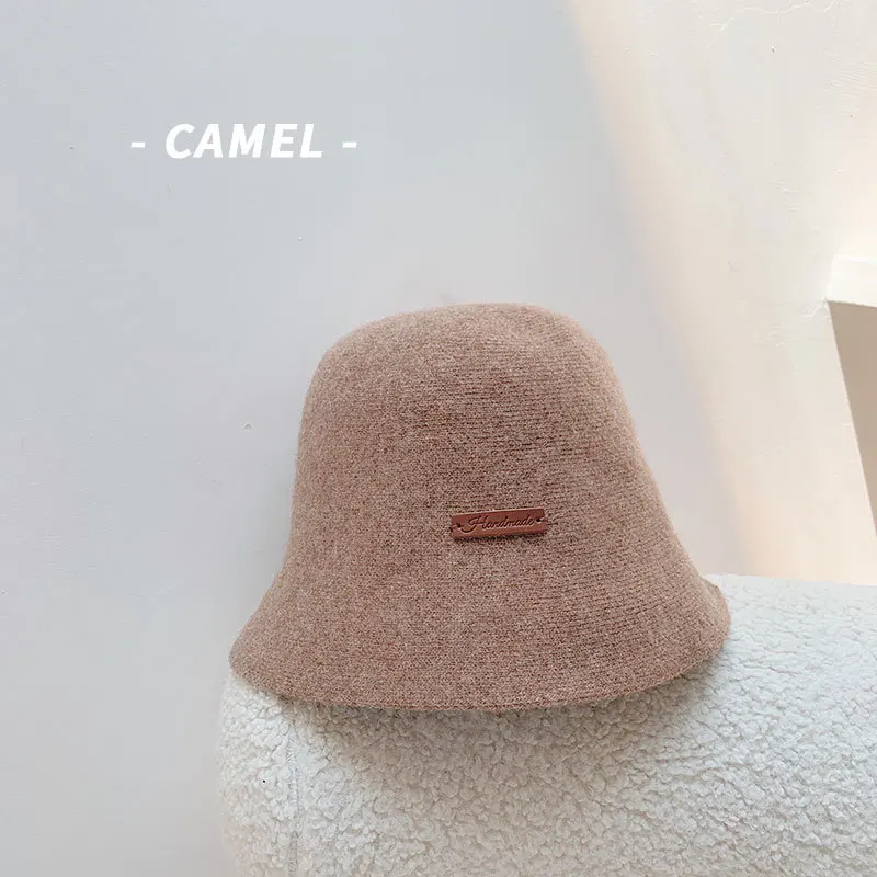 Панама женская однотонная зимняя спортивная шапка из 90% шерсти в стиле хип-хоп