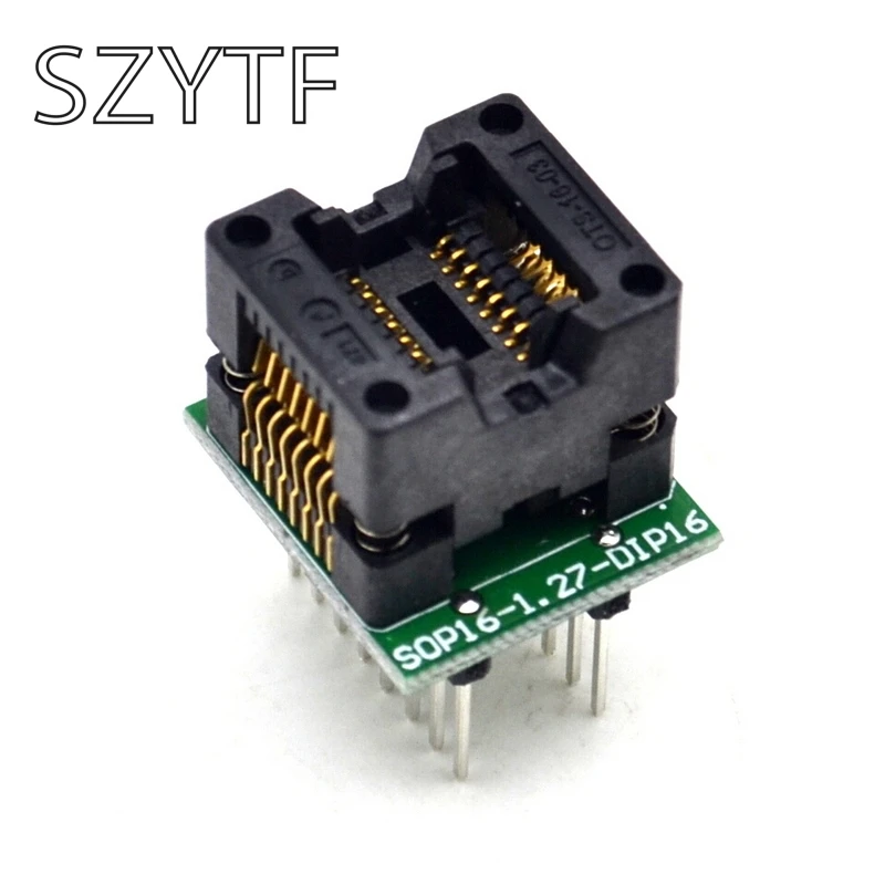 Высокое качество Чип программист SOP16 1.27 гнездо адаптера к DIP16 ots16 03|socket dip16|sockets