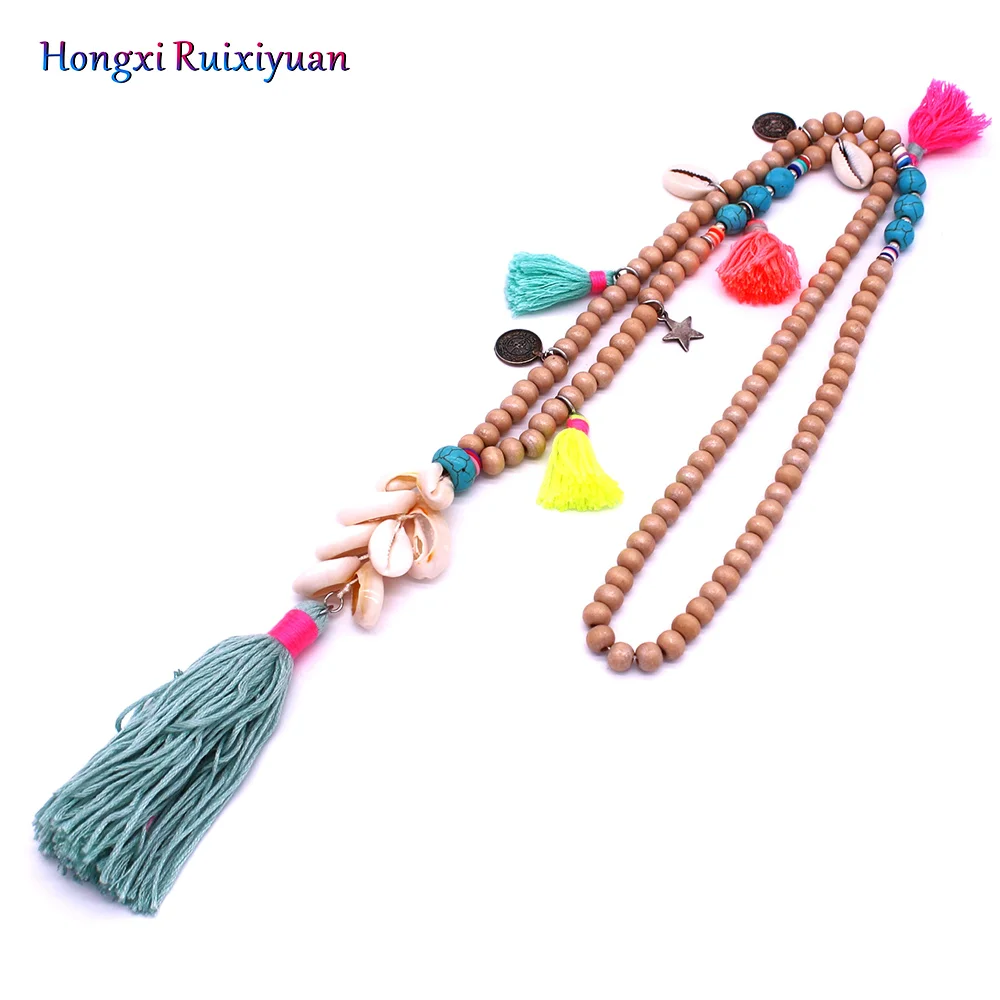 Новинка аксессуары для одежды богемное ожерелье ручной работы из бисера