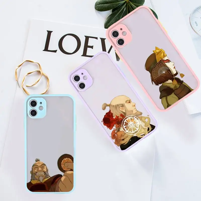 

Avatar the Last Airbender clear Phone Case Pink matte transparent For iPhone 7 8 x xs xr 11 12 13 pro plus max mini Clear Funda