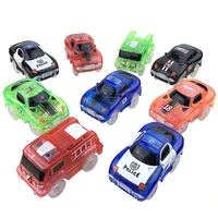 magic electronics led car toys with flashing lights educational toys for children birthday party gift play with tracks hot sell