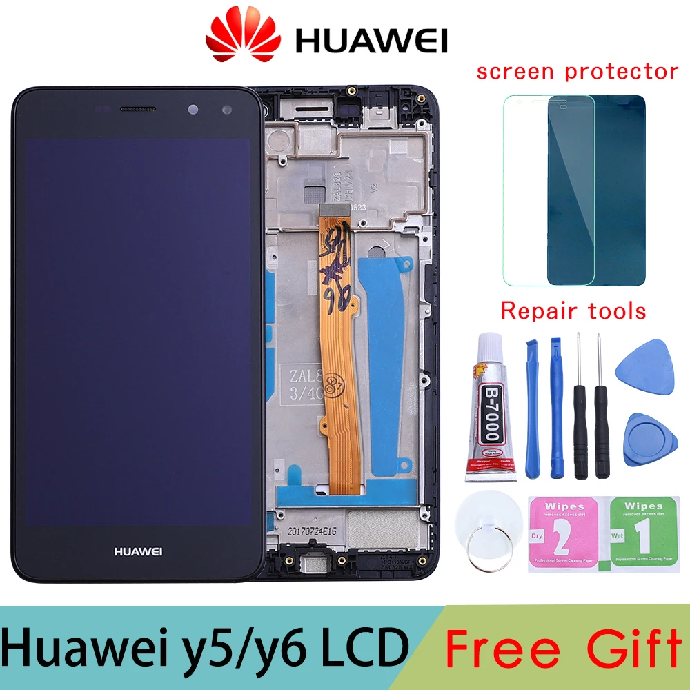 ЖК дисплей и дигитайзер сенсорного экрана в сборе для Huawei Nova Young 4G LTE / Y6 2017 Y5