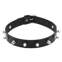 zimno goth spiked rivet choker women necklace leather harajuku sexy collar cosplay gothic rock neck chain streetwear accessories