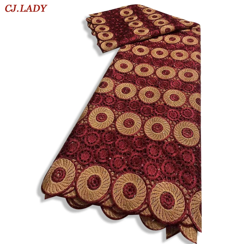 

African Lace Fabric 2021 High Quality Guipure Lace Latest Nigeria Lace Fabrics French Cord Lace Fabric For Sewing Women Dress A2