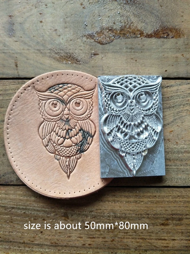 Ручной работы уникальный дизайн кожа рабочие инструменты штемпели для резного