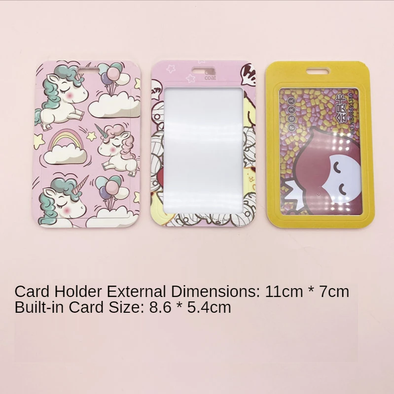 Чехол для бейджа из АБС-пластика с отделением карт и шнурком студентов держатель