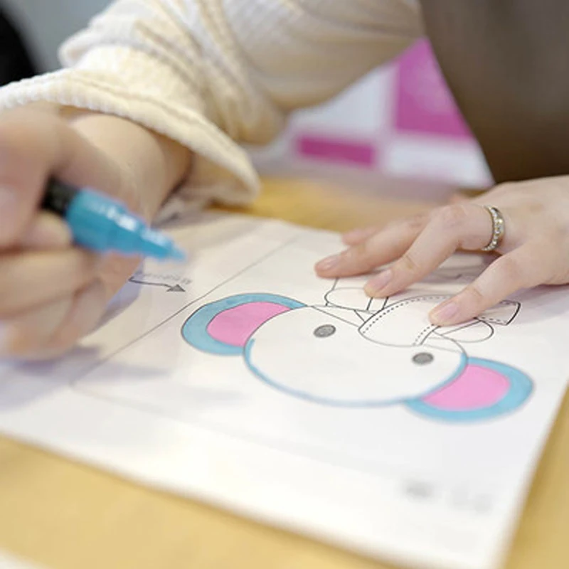 Ручка маркер UNI 6 шт. ручка для рекламы на водной основе студентов рисунок из