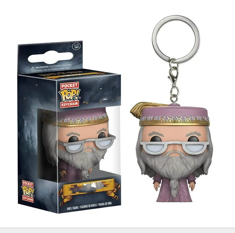 Funko pop брелок модель игрушки для chlidren аниме Рисунок Гарри Поттер король Игра престолов Джокер Харли Квинн брелок - Цвет: dumbledore
