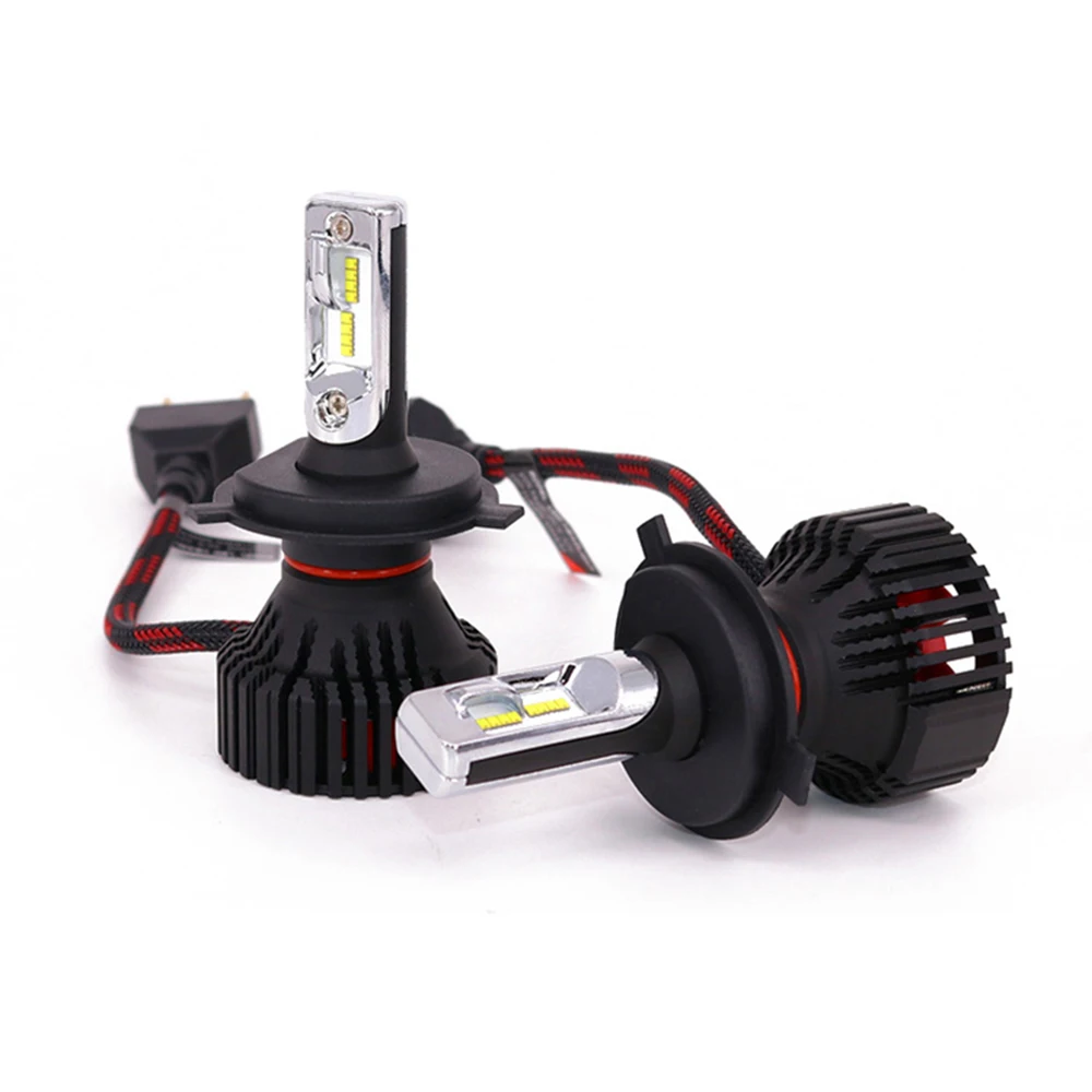 

H7 H4 9003 HB2 car led headlight Bulb 8000LM ultra-bright integrated conversion kit 6500K cold white-high-low beam-Free Shipping