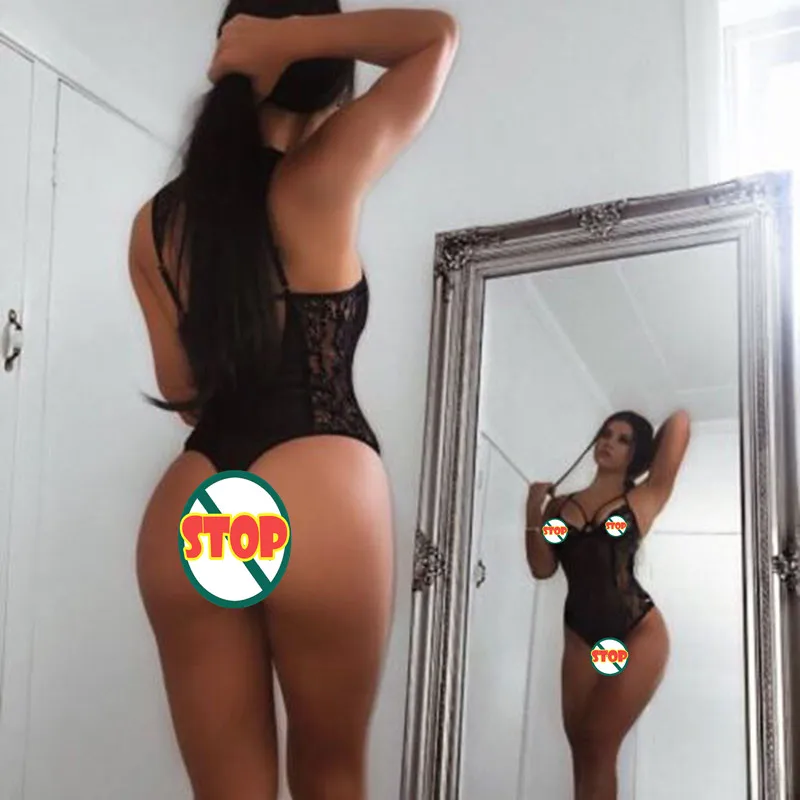 

Women Sexy Lingerie Body Suit Stocking XXL Plus Size Lace Transparent Catsuit Hot Erotic Underwear Teddy