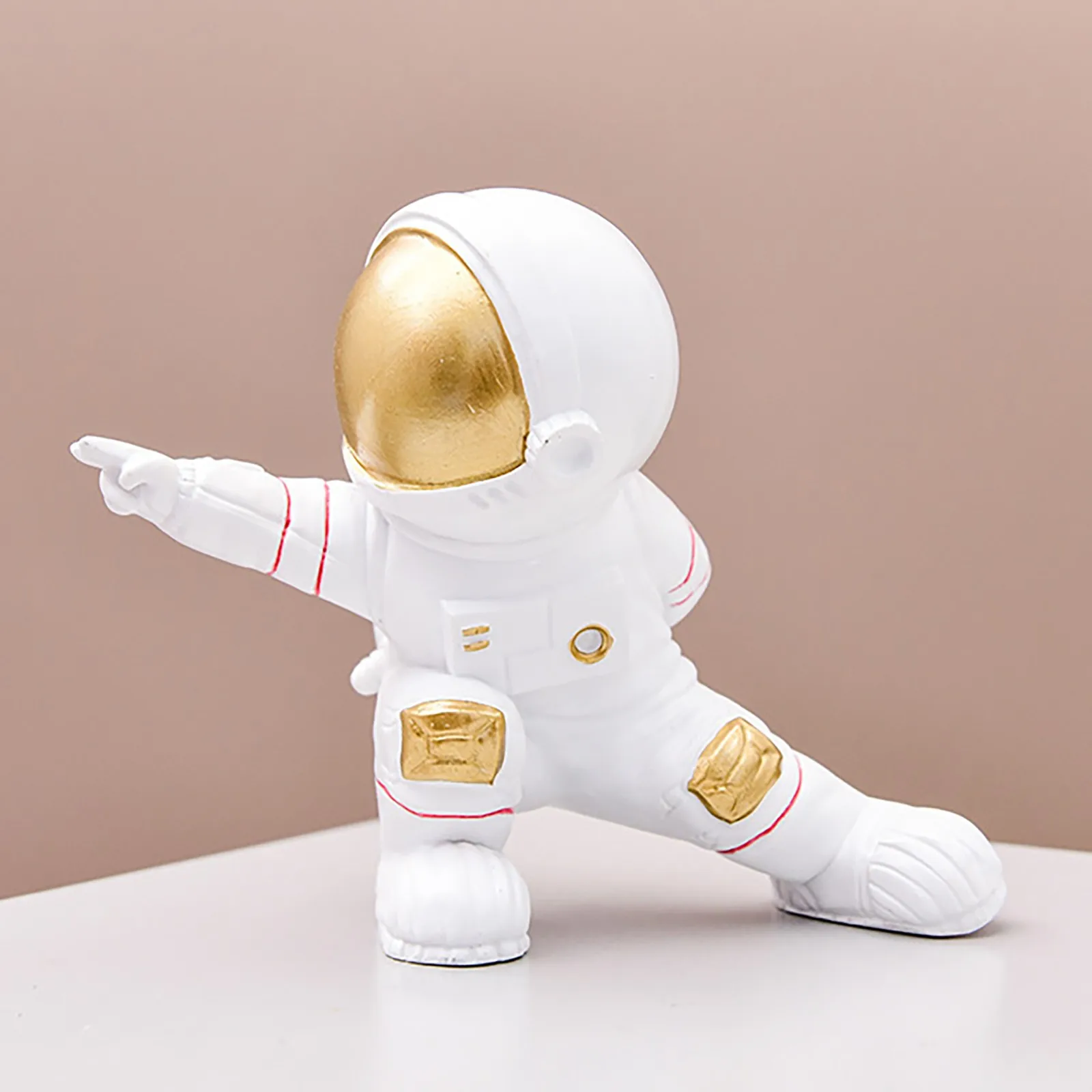 Однотонное мини космонавта украшения модель Desktop изделия из смолы скульптура