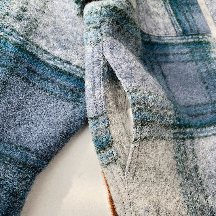 

Spring and 2021 Autumn New Classic Plaid Lapel Single-breasted Hit Color Wild Loose Long Coat Women