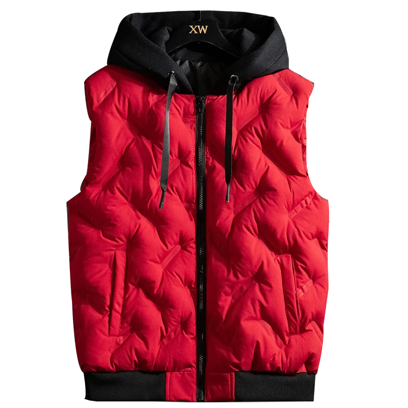 Новинка женский жилет раньше Повседневная зимняя куртка без рукавов парная жилетка с капюшоном Толстая