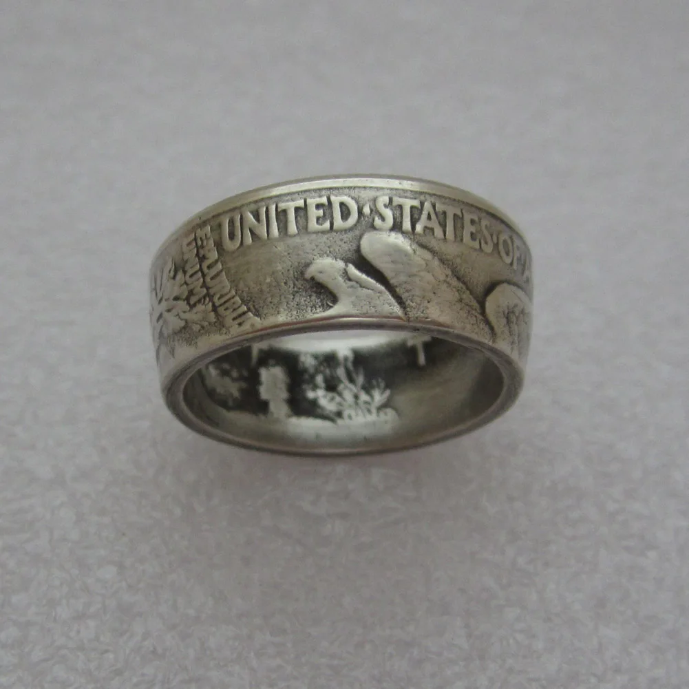 Мужские Винтажные полосы из серебра пробы с изображением ходьбы | Дом и сад