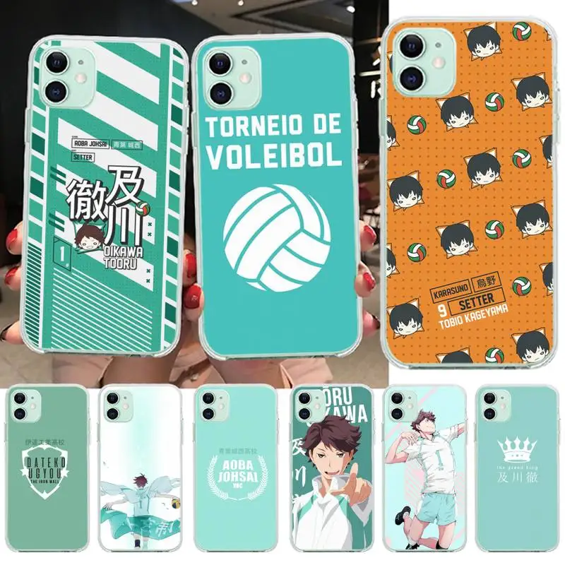 Аниме Haikyuu Oikawa новое поступление черный чехол для мобильного телефона iPhone 11 pro XS MAX