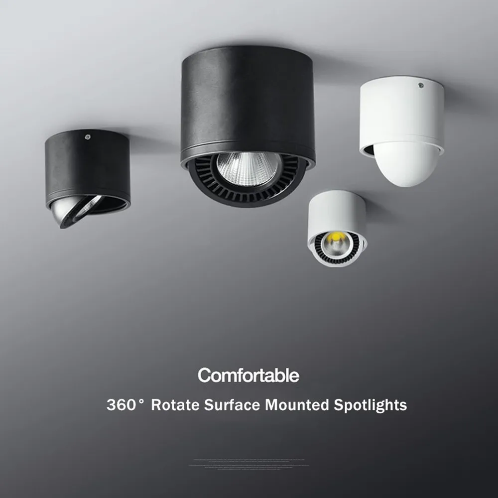 

Вращающийся на 360 градусов светодиодный потолочный светильник, современная лампа, 15 Вт, 7 Вт, 5 Вт, потолосветильник светодиодные светильники...