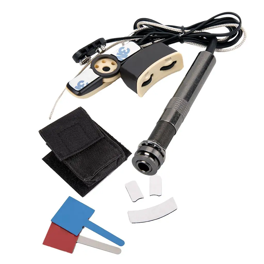 

Акустическая гитара звукосниматель звукового отверстия пьезоразъемный штырьковый кабель комплект для гитарного плеера