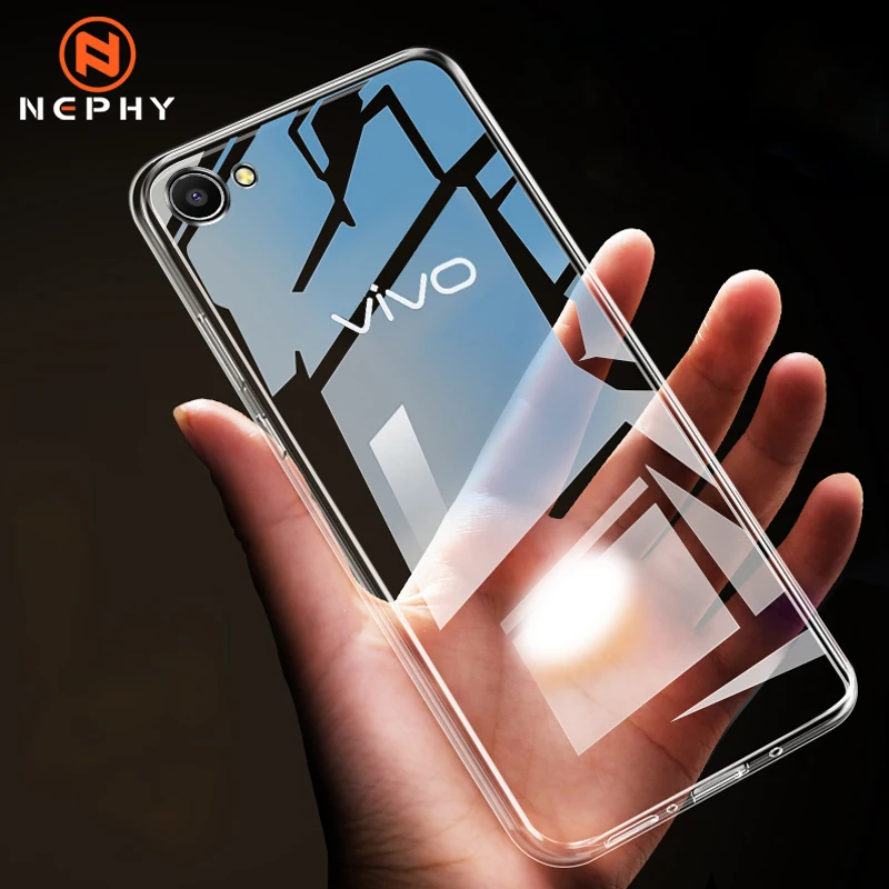 Тонкий прозрачный ТПУ чехол для телефона Vivo X20 X21 X23 X27 X30 X6 X7 X9 Plus Y53 Y55 Y52S Y66 Y67 Y71 Y75 Y79