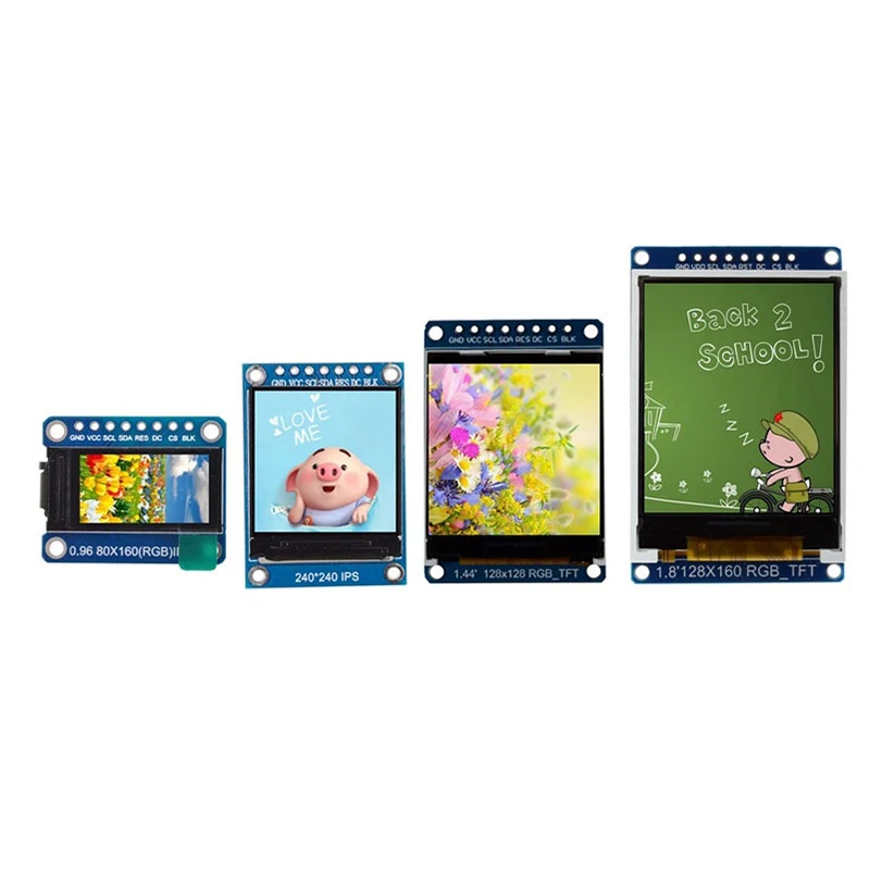 TFT дисплей 0 96 1 3 44 8 дюйма IPS 7P SPI HD 65K полноцветный ЖК модуль ST7735 / ST7789 Drive IC 80*160 240*240