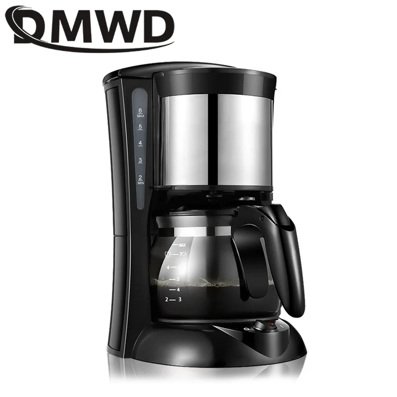 

DMWD 220V Automatic Electric Latte Espresso Coffee Maker Mini Moka Drip Cafe American Coffee Brewing Machine Tea Pot Boiler EU