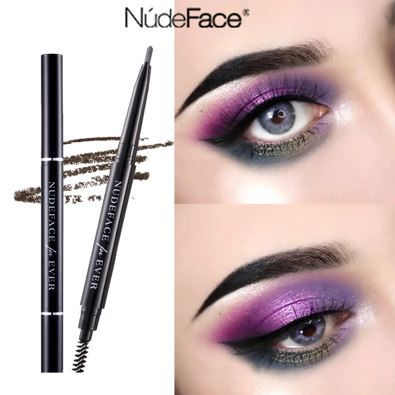 Карандаш для бровей водостойкий глазурованный тонкий натуральный стойкий тинт