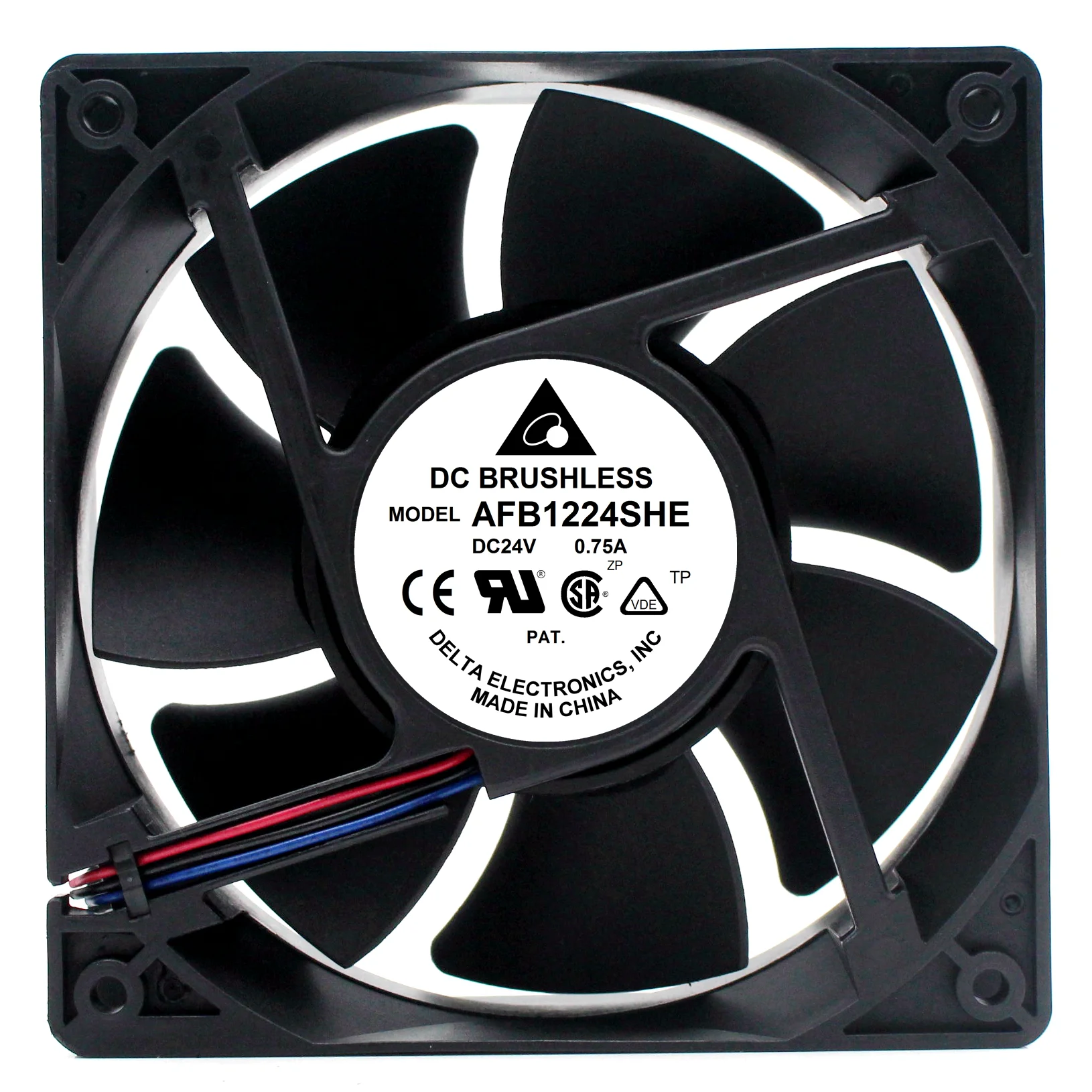 3-проводной Вентилятор охлаждения сервера Delta Electronics AFB1224HHE DC 24 в 120 А 120x38 мм