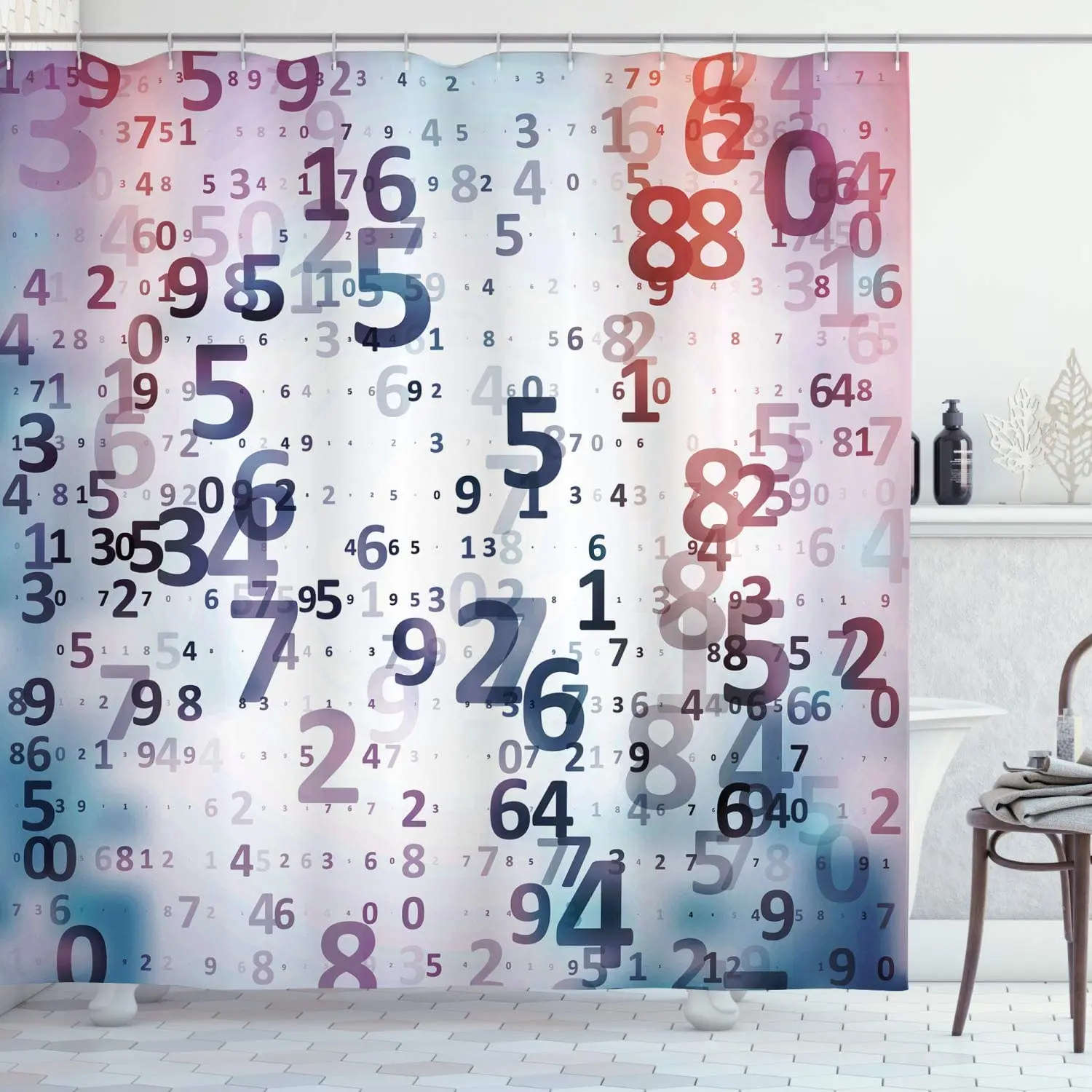 

Цифровые номера кодов компьютерная база данных наука информация технология тематическое искусство ткань для ванной Декор набор