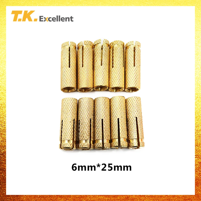 T.K.Excellent 25 шт. 6*25 натуральный Медный Подвесной якорь домашняя декоративная