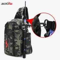 fishing bag folding shoulder waist bag large capacity outdoor fishing tackle backpack tackle storage travel carry bags x234d