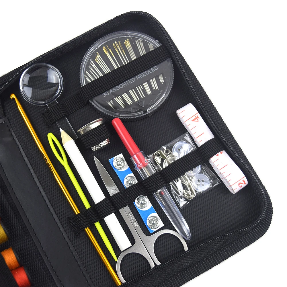 

128 Pcs Sewing Kit Home DIY Multi-function Sewing Kit With Box Hand Quilting Stitching Embroidery Thread Sewing Accessories Set