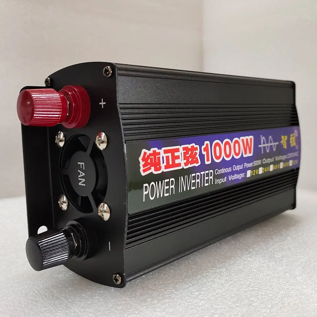 1000 Вт Чистая синусоида Инвертор смарт-Инвертер питания Отдельный цифровой