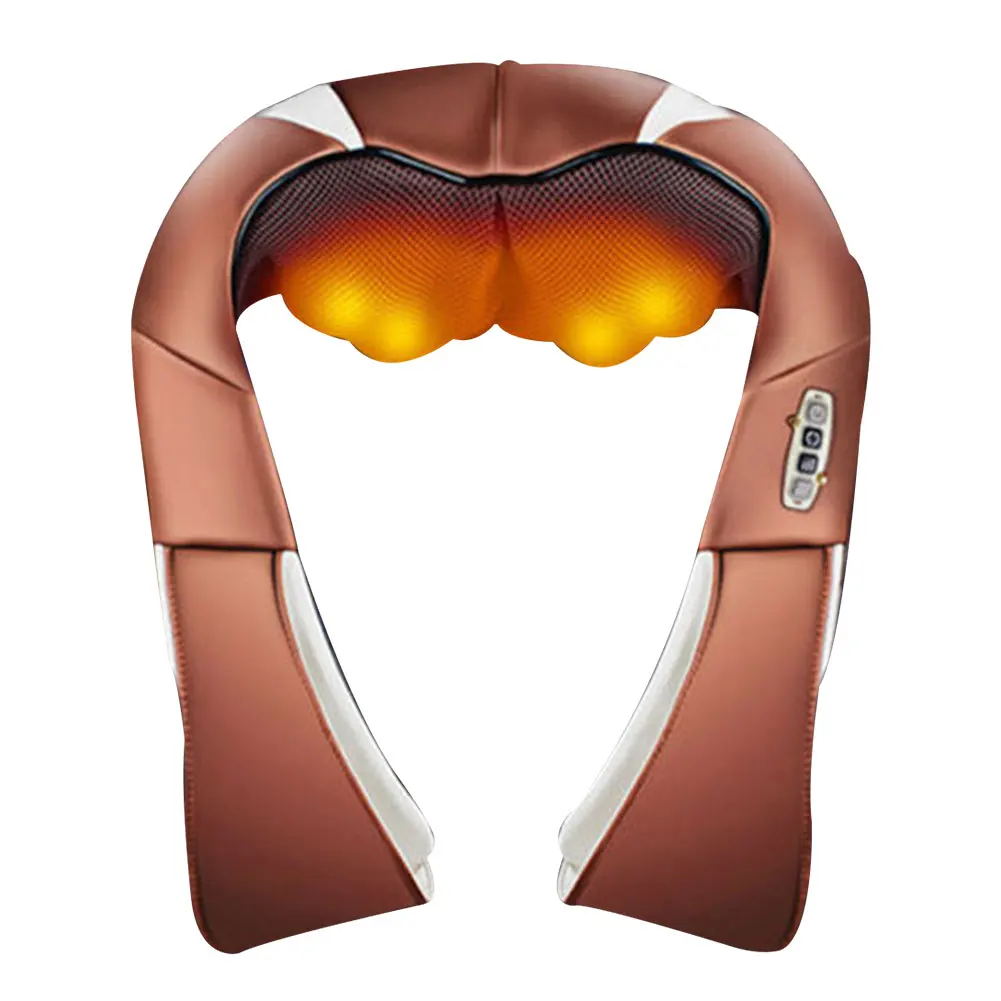 

Multifunction Neck Massager Deep Shiatsu Kneading Back Shoulder Massage with Heat for Muscles Pain Relief Relaxation Gift BHD