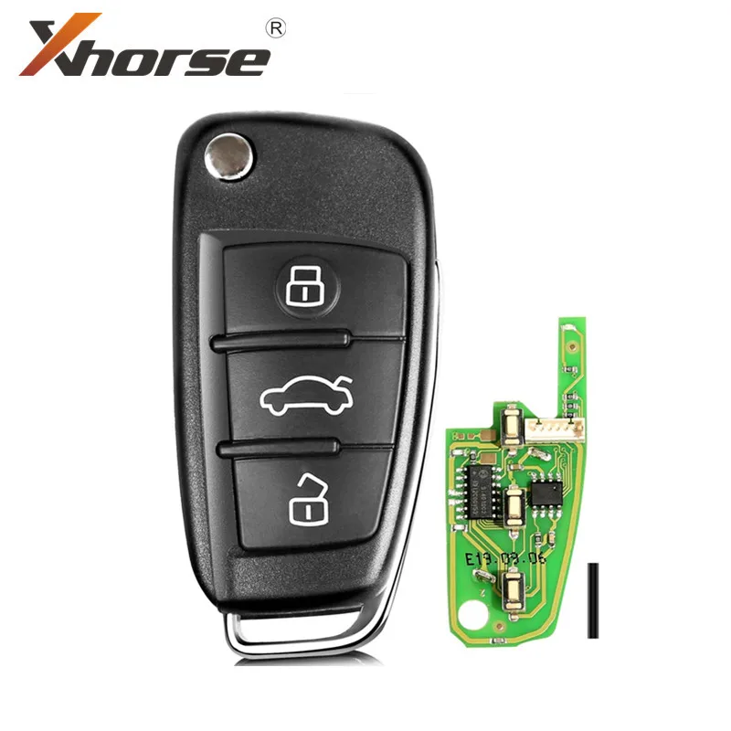 Xhorse VVDI2 для Audi A6L Q7 Интеллектуальный складной пульт дистанционного управления
