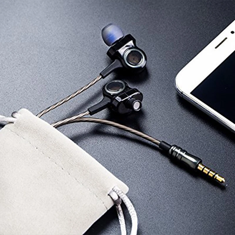 Динамические наушники с 6 движущимися катушками проводная гарнитура