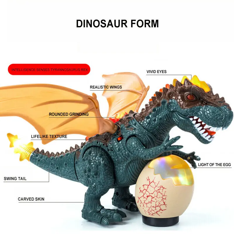 Игрушки-Динозавры для детей имитация динозавров электрическая ходячая