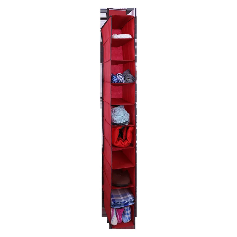 

Folding Hanging Storage Bag Home Wardrobe Portable Outdoor Travel Shoe Bag Ten Layer Of Dustproof Clothing Storage Bag ZM203