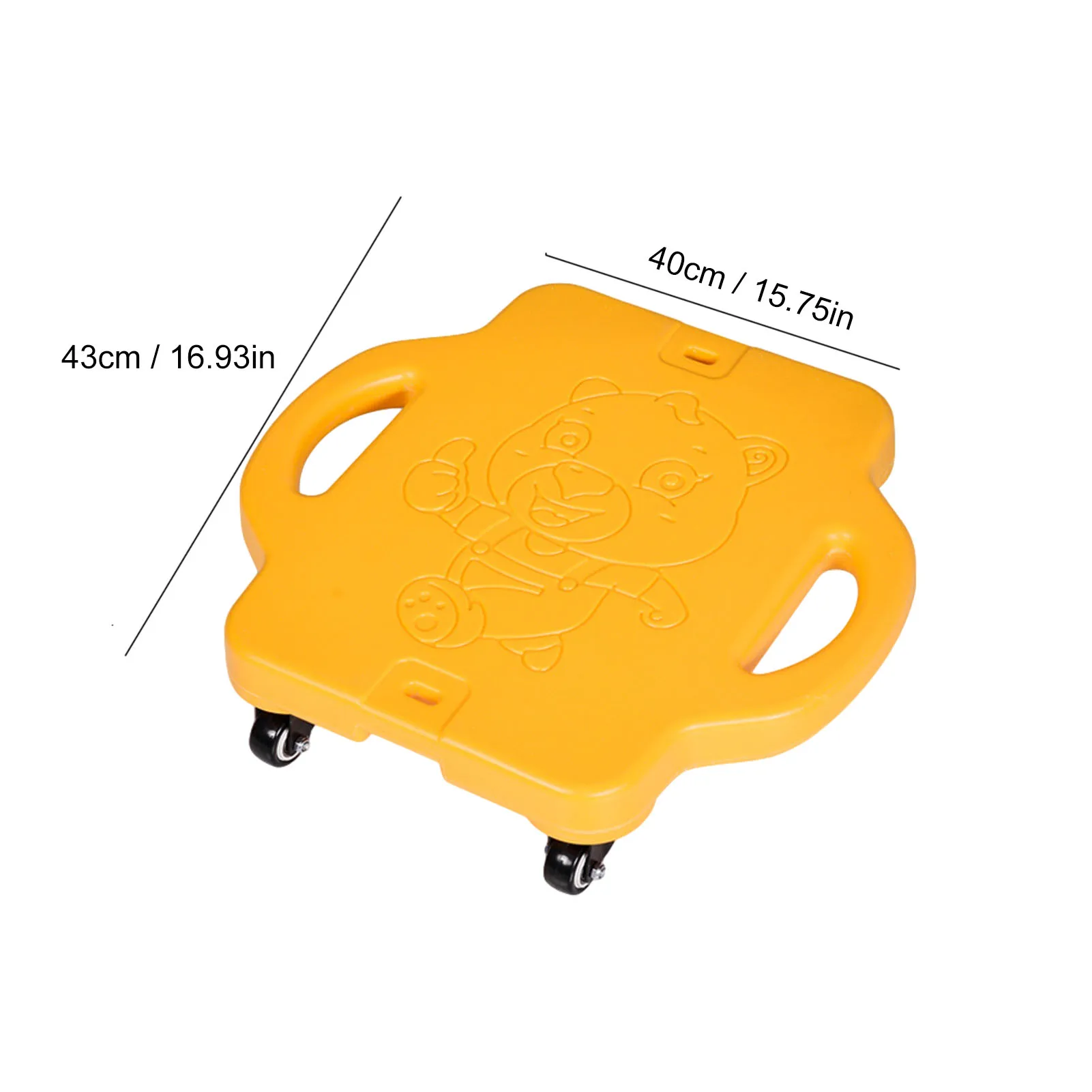 

Children Toy Kids Scooter Board With Safety Handles Scooter Board With Casters Hand-eye Coordination Other Ability Cultivation